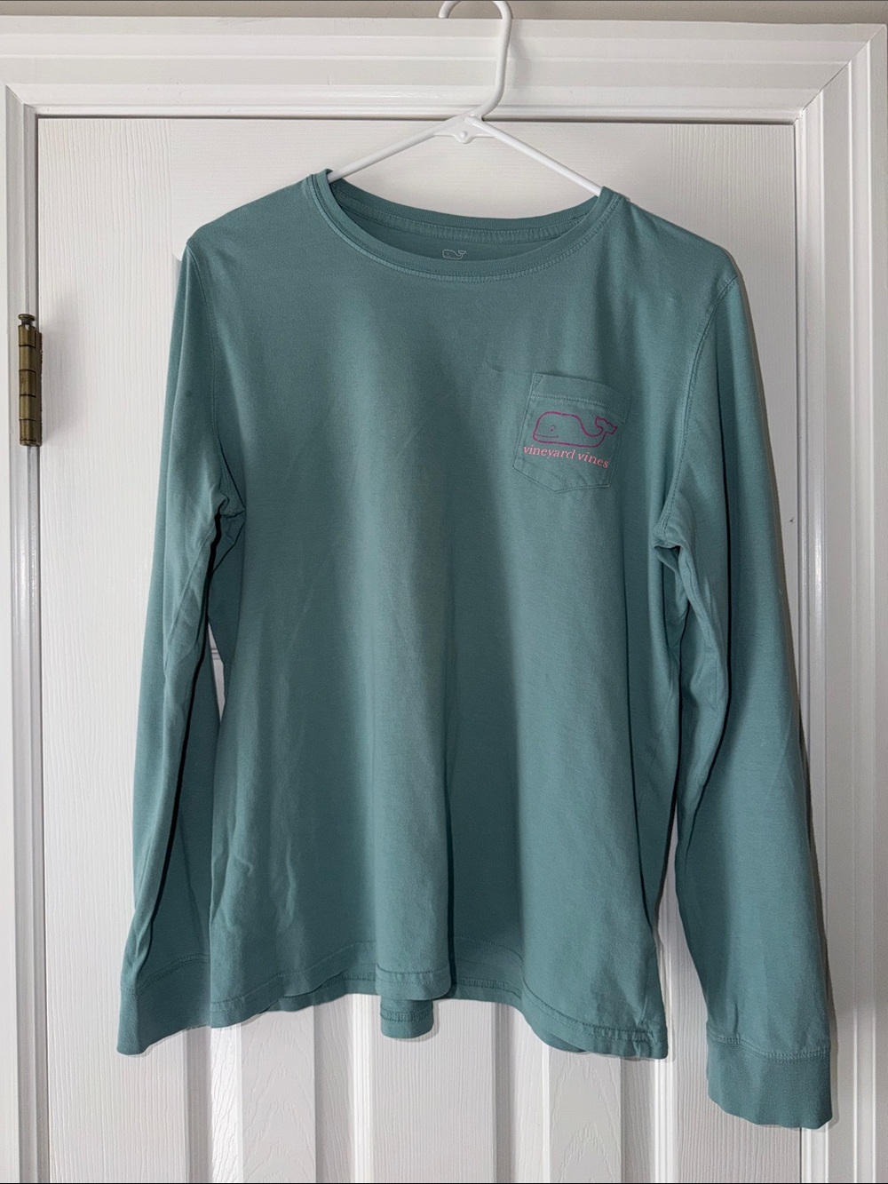 Vineyard Vines Women’s Long Sleeve Pocket Tee - Teal/Seafoam